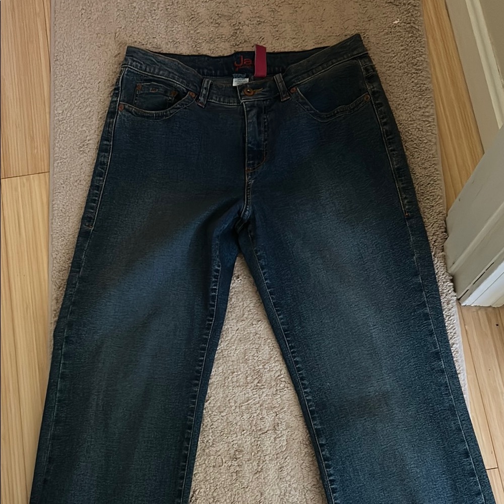 Jag Jeans High Rise Women Jeans -Medium Blue Flare Size 12 NWOT